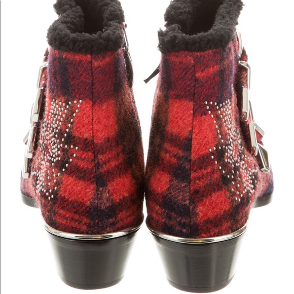 Chloé Susanna Plaid Ankle Boots w/ tags - Picture 4 of 5